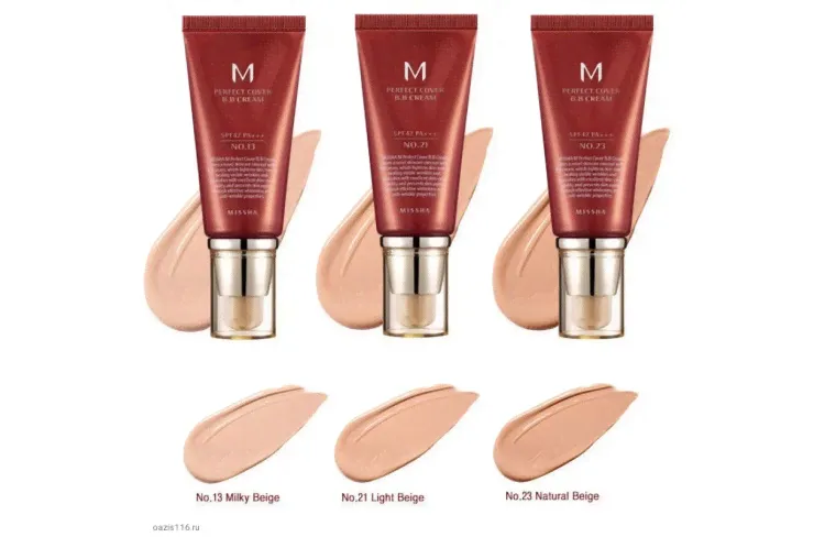 (Корея Оригинал) Тональный ВВ крем для лица Missha M Perfect Cover BB Cream SPF42/PA+++ 50ml