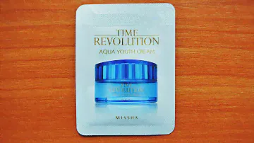 Обзор Missha Time Revolution Aqua Youth Cream пробник корейской косметики