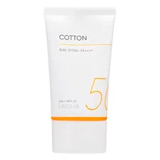 MISSHA Крем солнцезащитный матирующий all around safe block cotton spf 50+ pa++++, 50 мл