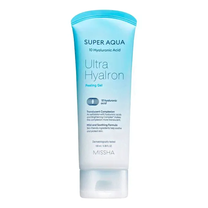 Гель-скатка кожи лица Missha Super Aqua Ultra Hyalron очищающая 100 мл-0