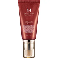Оригинальный тональный ВВ крем для лица MISSHA тон 21 M PERFECT COVER BB CREAM SPF42/PA+++ Корея